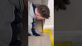 How to fit laminate flooring #flooringexperts #diy #doityourself