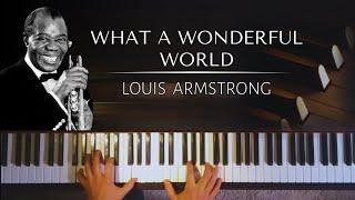 Louis Armstrong - What A Wonderful World + piano sheets