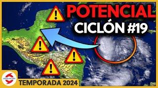 Sara afectará a Honduras, Belice y Península de Yucatán. Potencial Ciclón Tropical 19. Tormenta Sara