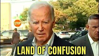 Biden looks CONFUSED, walks away from Reporters, MUMBLES something, gets in car…