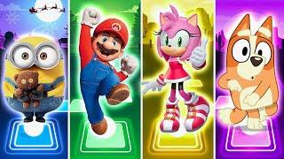 Minions - Super Mario Bros - Sonic - Bluey Bingo - Tiles Hop EDM Rush