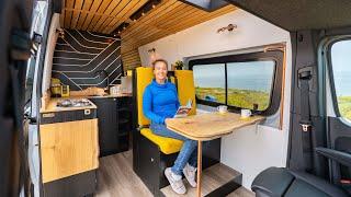 VAN TOUR | Luxury Tiny Home On Wheels | The BEST Sprinter Van Layout EVER?? Family of 4 Travels!