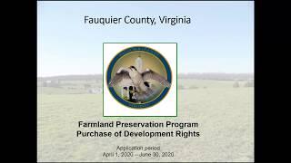 Webinar: Fauquier Farm and Land Conservation