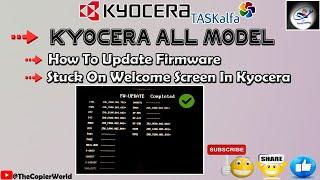 How To Update Firmware For Kyocera TASKalfa| Kyocera 3212i Firmware Update | kyocera firmware update