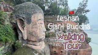 Leshan Giant Buddha - Walking Tour - Sichuan, China - 4K