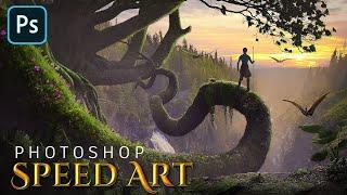 Fantasy Scene Photo Manipulation Speed Art | Photoshop Tutorial