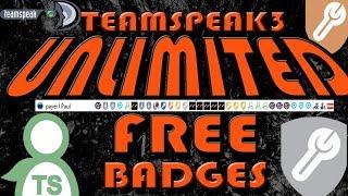 FREE Unlimited Teamspeak Badges [Working]