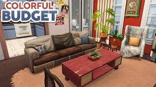 Colorful Budget Apartment // The Sims 4 Speed Build: Apartment Renovation