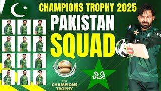 Pakistan ICC Champions Trophy 2025 Squad | ICC Champions Trophy 2025 Pakistan Squad