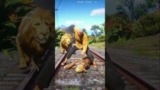 Dramatic Surviving Skills S117 #rdr2 #train #shorts