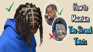 How to Keep Two Strand Twist Looking Fresh For Men