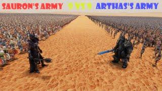 Sauron's Army vs Arthas's army | 9vs9 | Ultimate Epic Battle Simulator 2