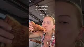 Vanessa Ferraiolo on TikTok - Eating Pizza Part 2