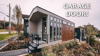 Urban Tiny House w/ Garage Door & Secret Bed!  // Ironwood Grove Tiny House Hotel!