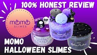 TRYING HALLOWEEN SLIMES FROM MOMO SLIMES!