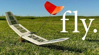 Flying the V-Tail E-20 Glider