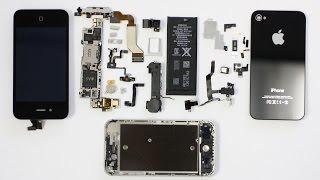 IPhone 4S   как разобрать (how to disassemble) замена динамика,АКБ,камеры