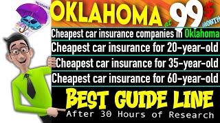 The Cheapest car insurance in Oklahoma