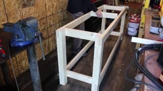 How to build a SIMPLE STURDY WORKBENCH