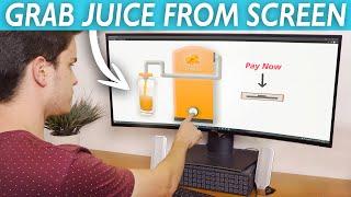 GRABBING A DRINK FROM SCREEN! - VFX Magic Trick