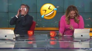 Top 5 News Anchors Can't Stop Laughing 2023 Part 5. Best News Bloopers 2023