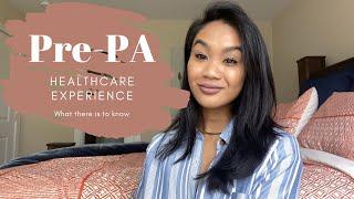 Pre-PA Health Care Experience Hours |Patient Care Experience| Volunteering