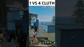 1 Vs 4 Clutch-- Wait For End-- #shortsfeed #tgrnrz #tondegamer #freefire