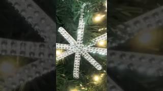 Snowflake Ornaments Christmas Dollar Tree DIY Craft Ideas