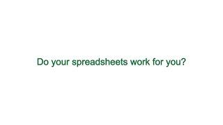 Spreadsheet Solutions - Explainer Video