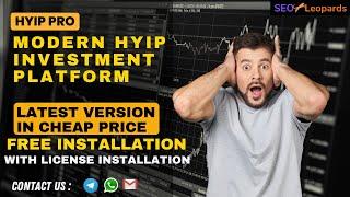 [Full Latest Version] HYIP PRO - A Modern HYIP Investment Platform SCRIPT (In Cheap Price)