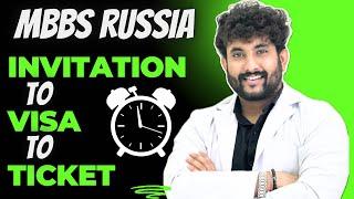 Process For Invitation To Visa To Ticket ? | MBBS IN RUSSIA | Lokesh Raut