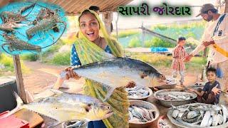 ટીટમ.સાપરી મચ્છી આવી Lobster .badi fish ayi   dariyai khedut