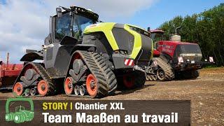 Terrassement et génie civil Maaßen Partie 8 - Attention, chantier en cours ! (Claas Xerion 12.650)