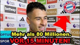 Der FC Bayern hat darum gebeten, Spieler Gabriel Martinelli FÜR MEHR ALS 80 Millionen zu kaufen.