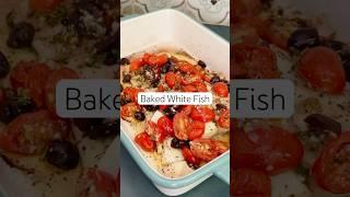 Baked Fish Recipe | Mediterranean-Style Baked Fish #shorts #fishrecipe