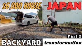 Making a Japanese garden: the driveway