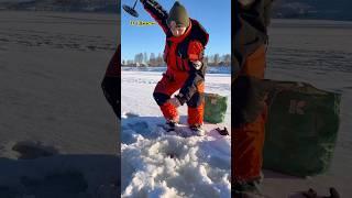 Поклевка щуки за 5 секунд #рыбалка #жерлицы #щука