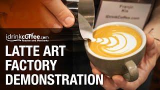 Latte Art Factory Demonstration - Quick Overview At RC Show Canada