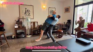 Andy Mak treating lower back pain by using AMB-Technique (Andy Mak Bone Setting Technique)