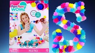 Pom Pom Wow Mega Pack Tutorial - I Decorate a Giant Letter S in Pom Poms