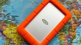 LaCie Rugged USB-C, USB 3.0 5TB External Hard Drive Drop Shock Dust Rain Resistant Mac PC (Unboxing)