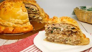 Царский КУРНИК по старинному рецепту! Как приготовить настоящий курник. Вкусный пирог с курицей.