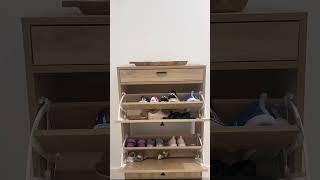 Transform your space: homegoods basket & amazon shoe cabinet!