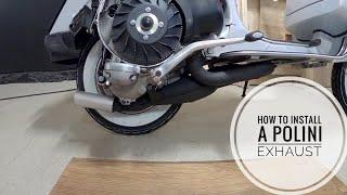 Vespa px / How to install a Polini exhaust