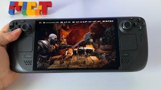 God of War Ragnarok | Steam Deck OLED handheld gameplay | Steam OS