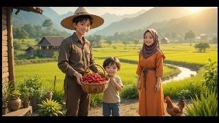 Cerita Inspiratif! Kehidupan Damai di Desa  | Kisah Petani & Keluarga Bahagia"