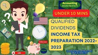 Qualified Dividends - Income Tax 2023