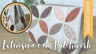 NECESSÁIRE EXPANSIVA | ORANGE PEEL - TÉCNICA DE PATCHWORK - Arte e Costura By Fê Atelier