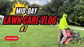 A Day in the Life of a Solo Lawn Care Business Owner vlog #7