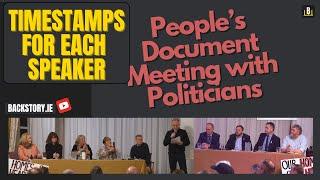 2024-03-26 People's Document Meeting with Politicians in the Inishowen Gateway Hotel